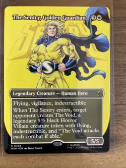 The Sentry, Golden Guardian New, Near Mint Borderless Marvel Super Heroes - Image 1