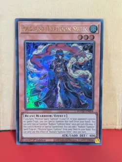 YUGIOH RADIANT TYPHOON SWEN ULTRA RARE 1ST NEAR MINT DOOD-EN014 - Image 1