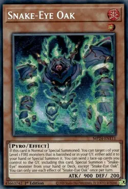 Snake-Eye Oak - MP24-EN111 - Prismatic Secret Rare - 1st Edition Lightly Played, - Image 1