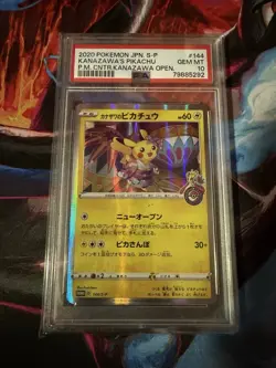 Pokemon TCG Kanazawa's Pikachu 144/S-P Japanese S-P Promo Holo PSA 10 2020 - Image 1