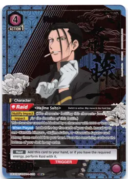 Hajime Saito SR* UE11BT/RNK-1-039 Union Arena: Rurouni Kenshin - Image 1
