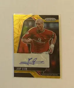 Jaap Stam Auto /10 Gold Choice 2024-25 Panini Prizm Manchester United - Image 1