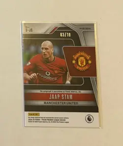 Jaap Stam Auto /10 Gold Choice 2024-25 Panini Prizm Manchester United - Image 2