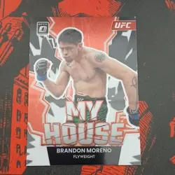 2023 Panini Donruss Optic UFC Brandon Moreno My House Insert #1 MMA Card - Image 1