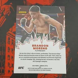 2023 Panini Donruss Optic UFC Brandon Moreno My House Insert #1 MMA Card - Image 2