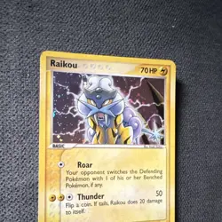 Pokemon TCG Raikou POP Series 2 3/17 Holo Promo English 70 HP Basic 2006 - Image 2