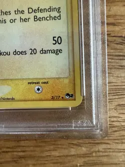 Pokemon TCG PSA 6 2006 POP Series 2 Raikou 3/17 Holo Rare English 70 HP - Image 2