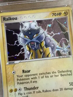 Pokemon TCG PSA 6 2006 POP Series 2 Raikou 3/17 Holo Rare English 70 HP - Image 3