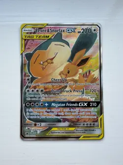 Pokemon TCG Eevee Snorlax GX SM169 - Image 1