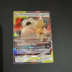 Pokemon TCG Eevee and Snorlax GX 120/181 Team Up Raw - Image 2