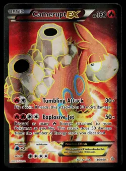 Pokemon Card - Camerupt EX Primal Clash 146/160 Rare Ultra 2015 - Image 1
