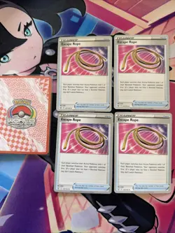 Escape Rope Pokemon Card 4x Lot 2023 World Championship Cards - Image 1