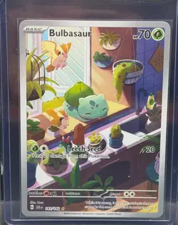 Bulbasaur 143/142 Sv07: Stellar Crown Holo Illustration Card English Pokemon TCG - Image 2