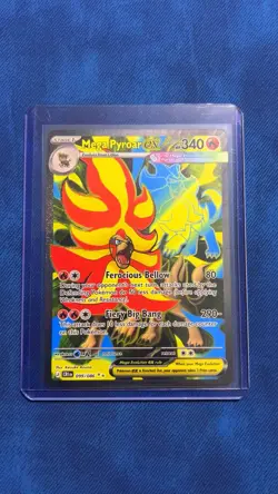 Mega Pyroar EX 099/086 Secret Rare Holo 340 HP English Pokemon TCG Evolutions - Image 1
