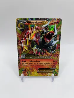 Pokemon TCG M Houndoom EX 22/162 Full Art Holo Ultra Rare Breakthrough MP - Image 1