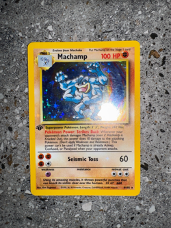 Pokemon TCG Cards 1st Edition Machamp 8/102 Base Set Holo Rare LP - Image 4