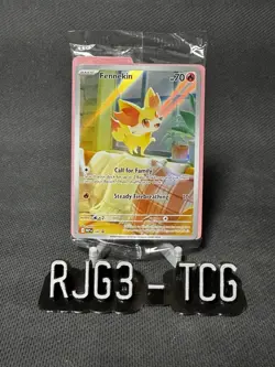 POKEMON TCG CHAOS RISING FENNEKIN 080 BLACK STAR PROMO SEALED - Image 1