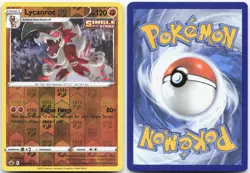 LYCANROC 087/198 Chilling Reign Pokemon Reverse Holo Rare Near Mint - Image 3