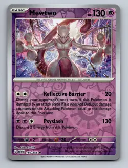 Mewtwo 150/165 Rare 151 Pokemon Near Mint Reverse Holo - Image 1
