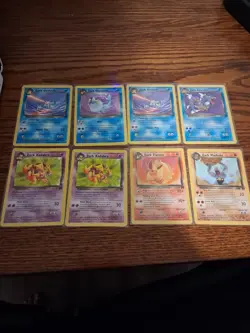 Vintage Pokemon Team Rocket Card Lot 8 Cards Dark Flareon Gyarados Vaporeon WOTC - Image 1
