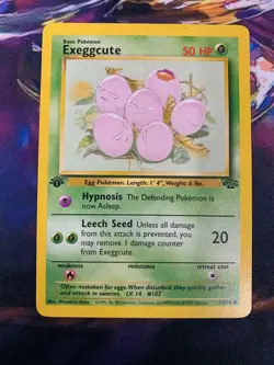 Exeggcute 52/64 1st Edition - LP - Pokemon Card - Jungle - Image 1