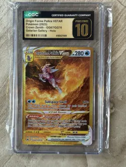 Pokemon Origin Forme Palkia VSTAR Crown Zenith Secret Rare #GG67 CGC 10 Pristine - Image 1
