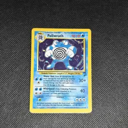 Poliwrath 15/130 Pokemon Base Set 2 Holo Rare Card WOTC Heavily Played HP - Image 1