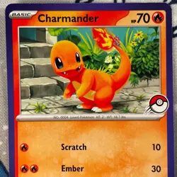 Charmander Blue Border (Pokeball Version) My First Battle Promo Pokemon Card NM - Image 2