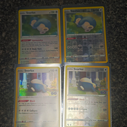 Nintendo Pokemon TCG Pokemon GO Snorlax 4-Card Lot Holo/Reverse Holo English - Image 1