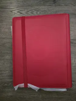 Ultra Pro Pokemon TCG Charizard 9 Pocket Leather Binder Red 360 Card Capacity 74427161613 - Image 2