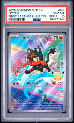 2026 POKEMON FIRST PARTNER ILLUSTRATION COLLECTION ALOLA PSA 10 SEQUENTIAL SET - Image 4