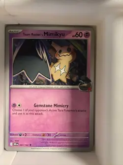 Team Rocket's Mimikyu 087/182 Uncommon Destined Rivals Pokemon Near Mint - Image 1
