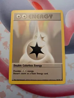Pokemon Double Colorless Energy 96/102 Base Set 2 Uncommon Card 2000 LP - Image 1
