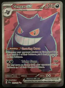 Pokemon TCG Gengar EX Temporal Forces Ultra Rare Card 193/162 Scarlet & Violet - Image 1