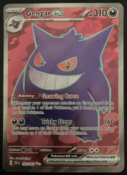 Pokemon TCG Gengar EX Temporal Forces Ultra Rare Card 193/162 Scarlet & Violet - Image 2