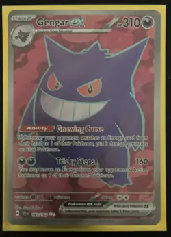 Pokemon TCG Gengar EX Temporal Forces Ultra Rare Card 193/162 Scarlet & Violet - Image 4