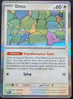 Ditto 132/165 Holo Rare Scarlet & Violet 151 - Pokemon TCG - Mint - Image 1