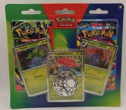 Pokemon TCG Pokemon GO 2-Pack Blister Oddish Gloom Vileplume Coin English - Image 1