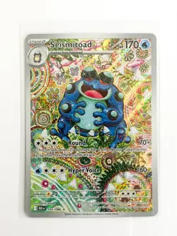 Seismitoad 105/086 Sv: Black Bolt Illustration Rare Holo 170 HP EN Pokemon TCG - Image 1