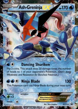 Ash-Greninja EX XY133 Holo Promo XY Promo Pokemon NM/LP+ - Image 1