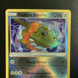 Radiant Steelix 124/196 Radiant Rare Pokemon Lost Origin Holo Near Mint - Image 2