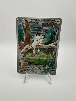 Pokemon Meowth 106/094 Me02 Phantasmal Flames Illustration Rare Holo - Image 1