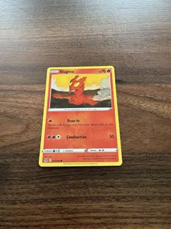 Slugma Reverse Holo - 021/196 - Lost Origin Pokemon 2022 NM - Image 2