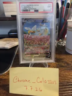 Pokemon Beedrill V Alt Art 161/189 Astral Radiance PSA 9 - Image 1