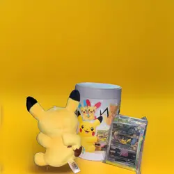 Pokemon TCG Chinese Nuzzle Cheeks Blind Tin Confirmed Pikachu Plush - Image 4