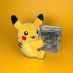 Pokemon TCG Chinese Nuzzle Cheeks Blind Tin Confirmed Pikachu Plush - Image 5