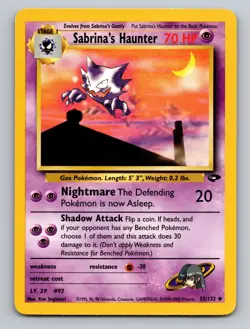 Sabrina's Haunter Gym Challenge Uncommon 055/132 Pokemon - Image 1