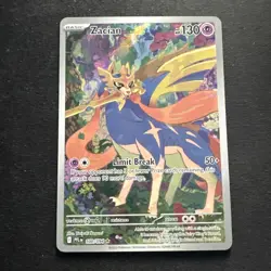 Zacian 100/094 NM Pokemon Phantasmal Flames Illustration Rare Full Art - Image 1