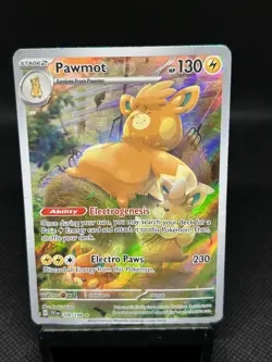 Pokemon 2023 Scarlet & Violet Pawmot 209/198 Illustration Art Rare - Image 1