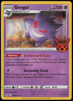 Gengar (2022 Copyright Date) 066/196 Trick or Trade BOOster 2023 Pokemon LP - Image 1